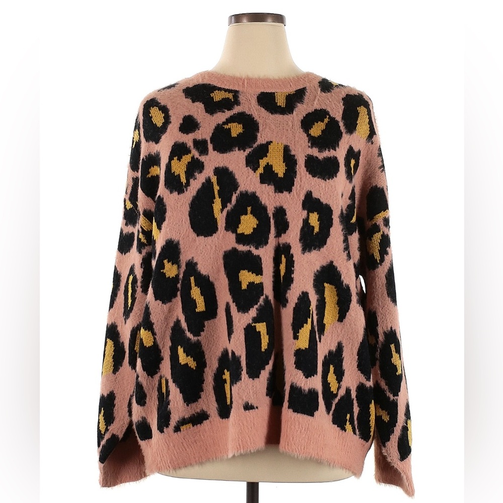 Cotton Bleu Animal Print Sweater